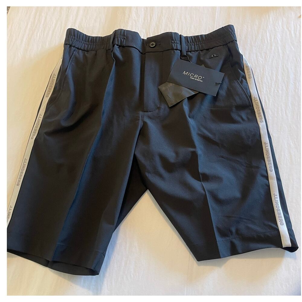 J. Lindeberg Men's Stuart Stripe Shorts - Picture 7 of 11